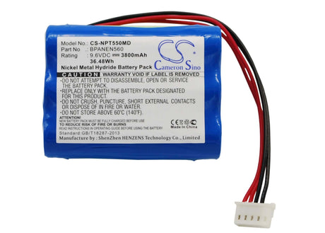 9.6V, Ni-MH, 3800mAh, Medical battery fits Mediana, Covidien, Nellcor Puritan Bennett, 69308, N550, N560, 36.48Wh Medical Cameron Sino Technology Limited (Medical)