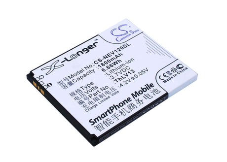 3.7V, Li-Polymer, 1800mAh, SmartPhone battery fits Neo, Thlv12, Mc-v12, V12, 6.66Wh Mobile, SmartPhone Cameron Sino Technology Limited (Smartphone)
