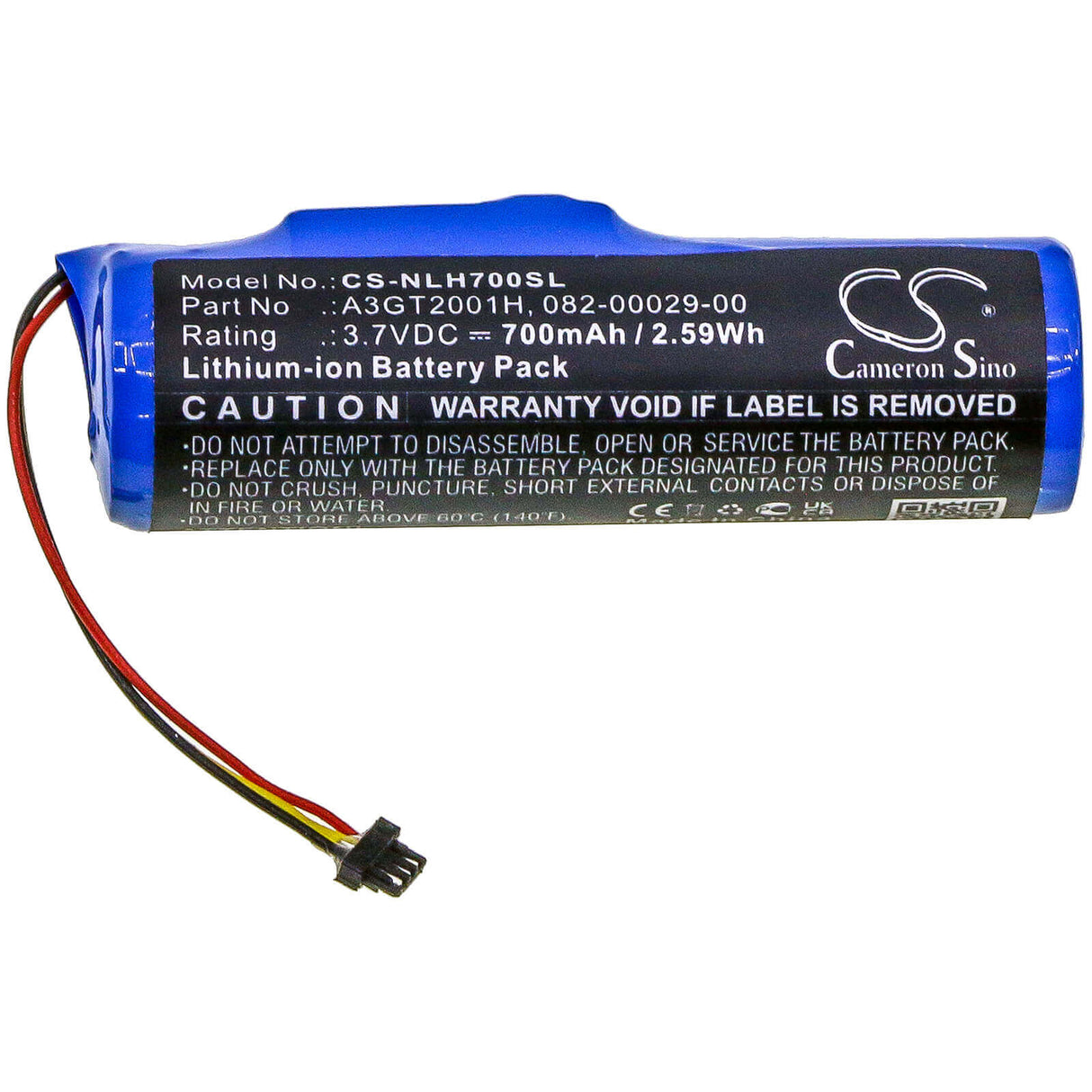 3.7V, Li-ion, 700mAh, Smart Home battery fits Nest, 082-00029-00, A0078, Connect, 2.59Wh Smart Home Cameron Sino Technology Limited