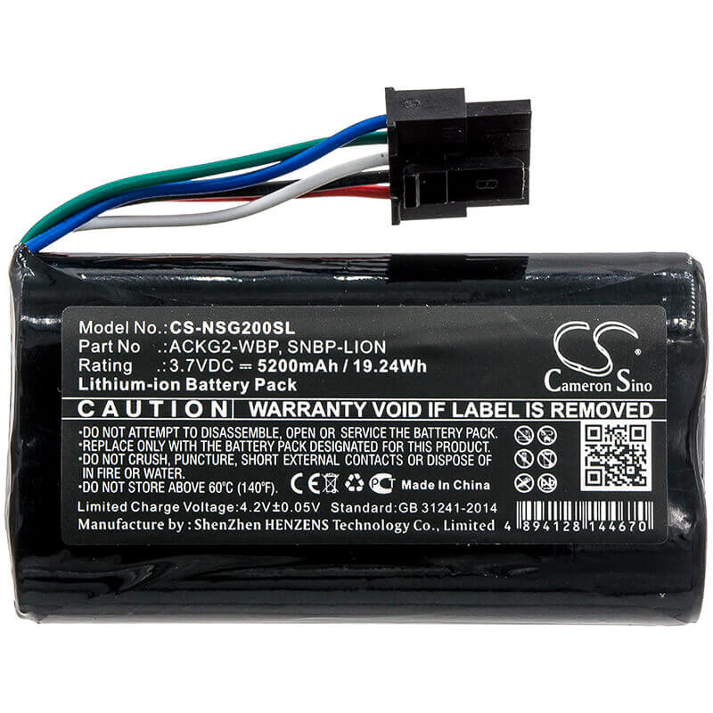 3.7V, Li-ion, 5200mAh, Equipment battery fits Netscout, Ackg2-wbp, Aircheck G2, Aircheck G2 Wlan Tester, 19.24Wh Equipment, Survey, Test Cameron Sino Technology Limited