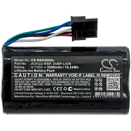 3.7V, Li-ion, 5200mAh, Equipment battery fits Netscout, Ackg2-wbp, Aircheck G2, Aircheck G2 Wlan Tester, 19.24Wh Equipment, Survey, Test Cameron Sino Technology Limited
