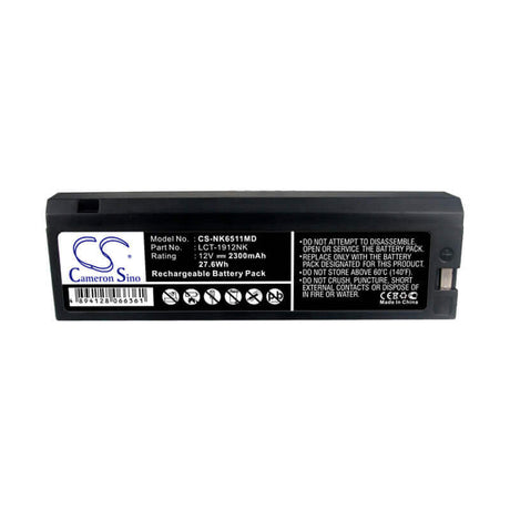 12.0V, Sealed Lead Acid, 2300mAh, Medical battery fits Philips, Nihon Kohden, Lct-1912nk, Bsm-1100, Bsm-4100, 27.60Wh Medical Cameron Sino Technology Limited (Medical)