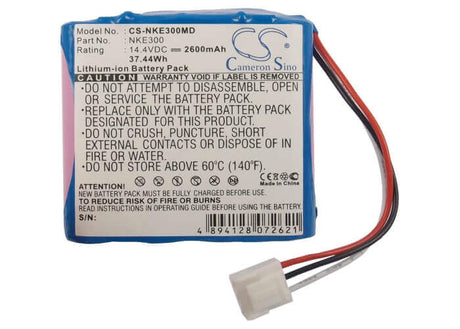14.4V, Li-ion, 2600mAh, Medical battery fits Nihon Kohden, Edan Se-300a, Edan Se-300b, 37.44Wh Medical Cameron Sino Technology Limited (Medical)