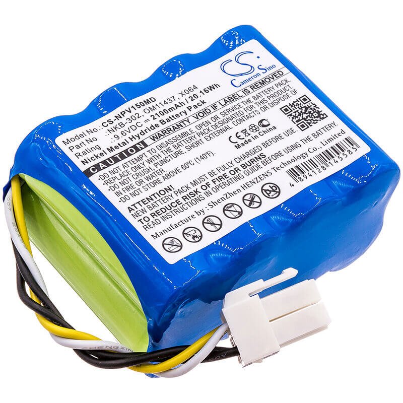 9.6V, Ni-MH, 2100mAh, Medical battery fits Nihon Kohden, B11437, Life Scope N, Life Scope N Opv-1500, 20.16Wh Medical Cameron Sino Technology Limited (Medical)