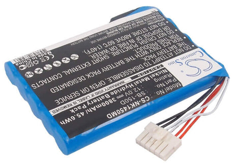 12.0V, Ni-MH, 3800mAh, Medical battery fits Nihon Kohden, Sb-150d, Ecg-1400, Ecg-1450, 45.60Wh Medical Cameron Sino Technology Limited (Medical)