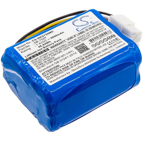 7.4V, Li-ion, 6600mAh, Medical battery fits Nihon Kohden, Sb-752p, Svm-7501, 48.84Wh Medical Cameron Sino Technology Limited (Medical)
