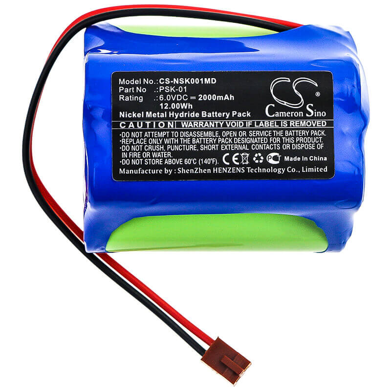 6.0V, Ni-MH, 2000mAh, Medical battery fits Nikkiso, Psk-01, 12.00Wh Medical Cameron Sino Technology Limited (Medical)