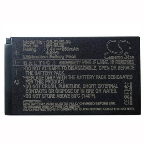 Camera Battery For Nikon 1 Aw1, 1 J1, 7.4v, 850mah - 6.29wh Camera Cameron Sino Technology Limited (Camera)