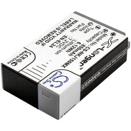 7.2V, Li-ion, 850mAh, Camera battery fits Nikon, En-el24, 1 J5, 6.12Wh Camera Cameron Sino Technology Limited (Camera)