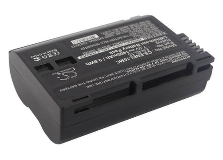 7.0V, Li-ion, 1400mAh, Camera battery fits Nikon, En-el15, 1 V1, Coolpix D7000, 9.8Wh Camera Cameron Sino Technology Limited (Camera)