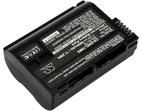 7.0V, Li-ion, 1600mAh, Camera battery fits Nikon, En-el15, 1 V1, Coolpix D7000, 11.2Wh Camera Cameron Sino Technology Limited (Camera)