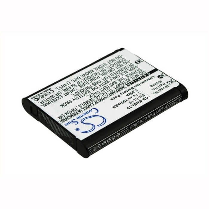 Camera Battery For Nikon Coolpix S100, Coolpix S2500, 3.7v, 700mah - 2.59wh Camera Cameron Sino Technology Limited (Camera)
