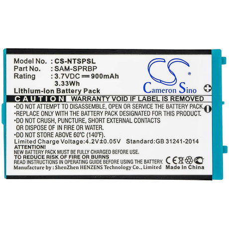 3.7V, Li-ion, 900mAh, Game Console battery fits Nintendo, Ags-003, Advance Sp, Ags-001, 3.33Wh Game Console Cameron Sino Technology Limited