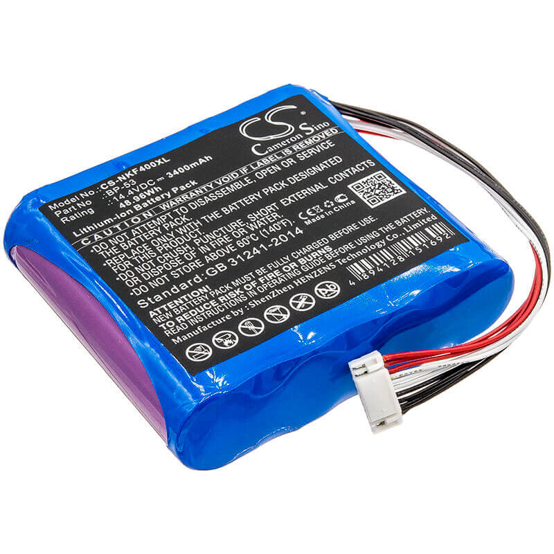 14.4V, Li-ion, 3400mAh, Equipment battery fits Nissin, Bp-53, KF4, Kf4a, 48.96Wh Equipment, Survey, Test Cameron Sino Technology Limited