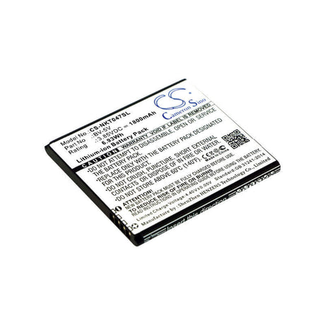 3.85V, Li-ion, 1800mAh, SmartPhone battery fits Nokia, Bv-5v, 1, Ta-1047, 6.93Wh Mobile, SmartPhone Cameron Sino Technology Limited (Smartphone)