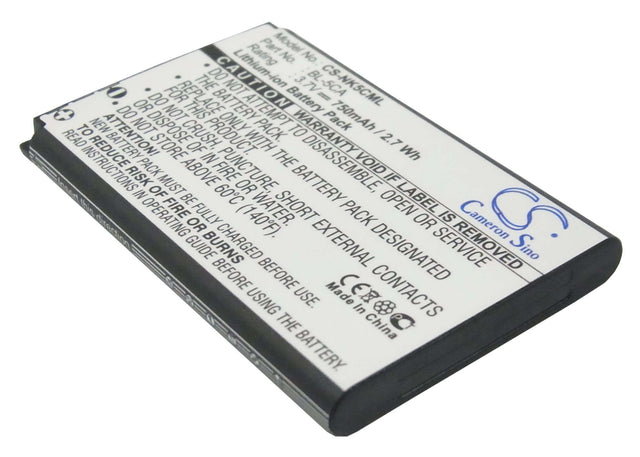 Barcode Scanner Battery For Nokia 1100, 1101, 1110 3.7v, 750mah - 2.78wh Barcode Scanner Cameron Sino Technology Limited
