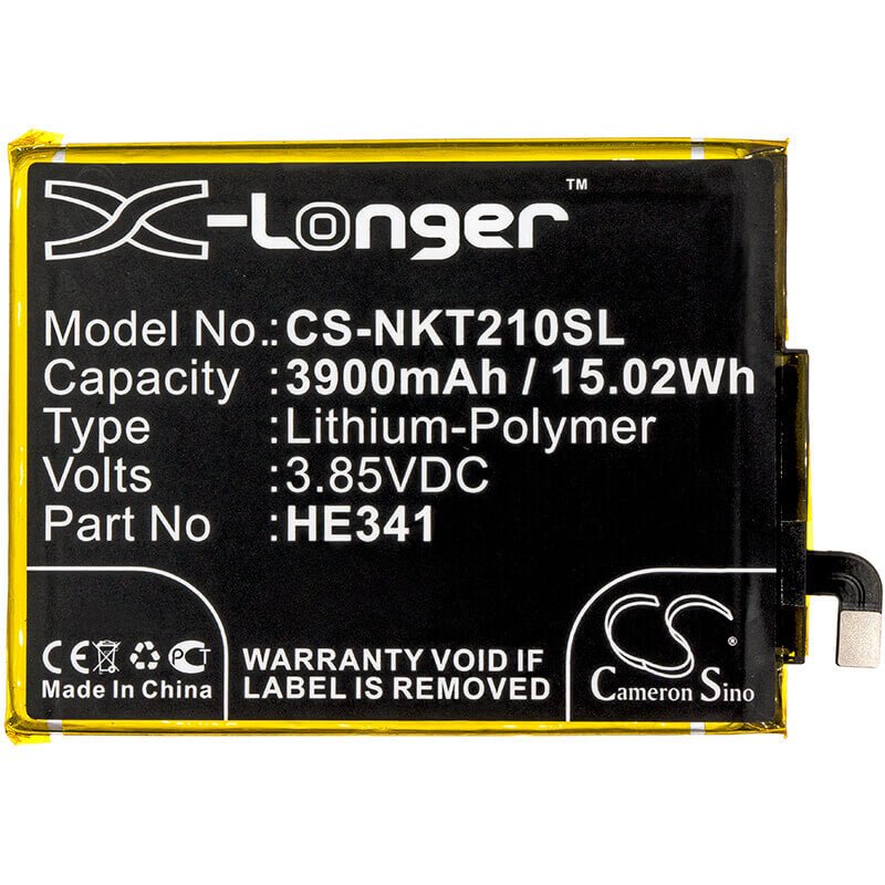 3.85V, Li-Polymer, 3900mAh, SmartPhone battery fits Nokia, He338, 2.1, Ta-1029, 15.02Wh Mobile, SmartPhone Cameron Sino Technology Limited (Smartphone)
