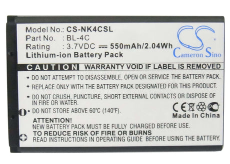 SmartPhone Battery For Nokia 2650, 2651, 2652 3.7v, 550mah - 2.04wh Mobile, SmartPhone Cameron Sino Technology Limited (Smartphone)