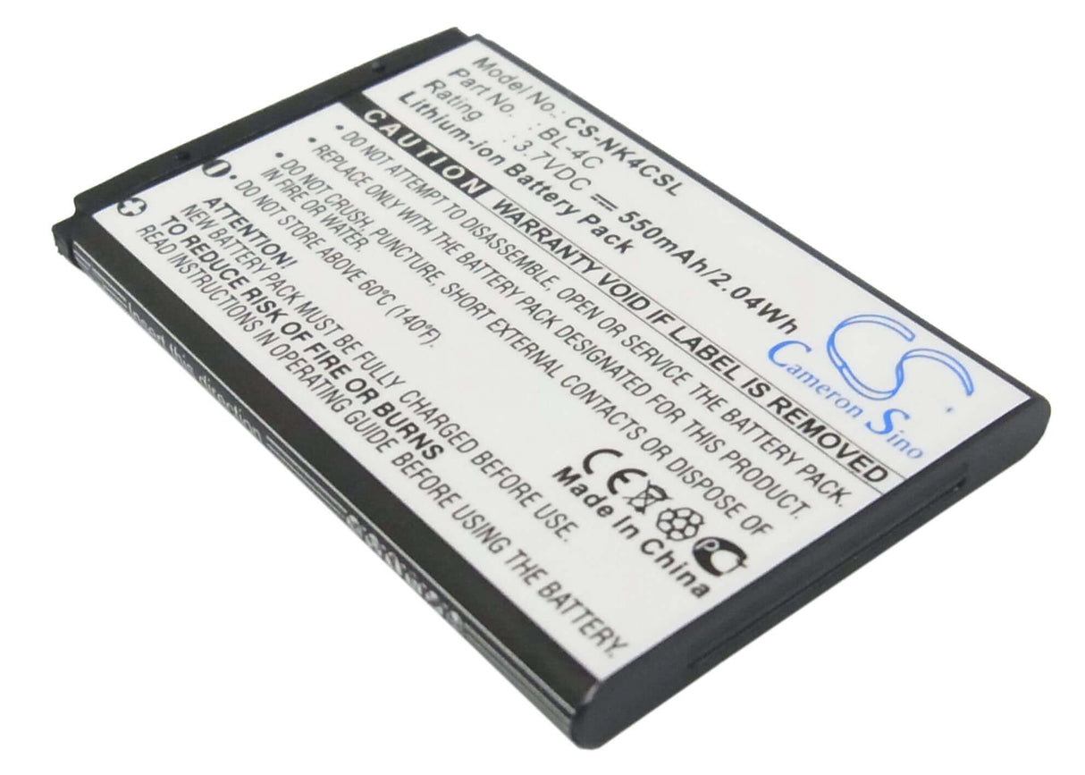 SmartPhone Battery For Nokia 2650, 2651, 2652 3.7v, 550mah - 2.04wh Mobile, SmartPhone Cameron Sino Technology Limited (Smartphone)