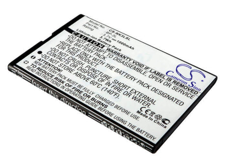 3.7V, Li-ion, 1000mAh, SmartPhone battery fits Nokia, Myphone, Bp-3l, 1080, 9010, 3.7Wh Mobile, SmartPhone Cameron Sino Technology Limited (Smartphone)