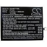 3.85V, Li-Polymer, 3950mAh, SmartPhone battery fits Nokia, Wt240, 3.2, Ta-1154, 15.21Wh Mobile, SmartPhone Cameron Sino Technology Limited (Smartphone)