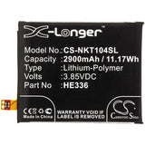 3.85V, Li-Polymer, 2900mAh, SmartPhone battery fits Nokia, He321, 5 Dual Sim, 5 Dual Sim Td-lte, 11.17Wh Mobile, SmartPhone Cameron Sino Technology Limited (Smartphone)