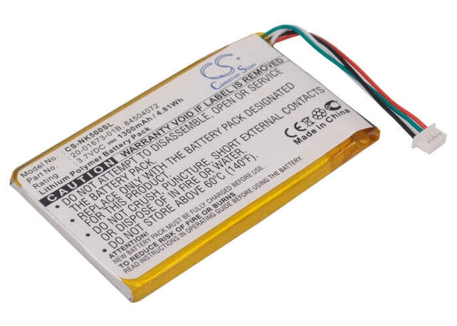 3.7V, Li-Polymer, 1300mAh, GPS battery fits Nokia, 20-01673-01b, 500, Pd-14, 4.81Wh GPS, Navigator Cameron Sino Technology Limited