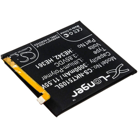 3.85V, Li-Polymer, 3000mAh, SmartPhone battery fits Casper, Nokia, He342, Via P3, 11.55Wh Mobile, SmartPhone Cameron Sino Technology Limited (Smartphone)
