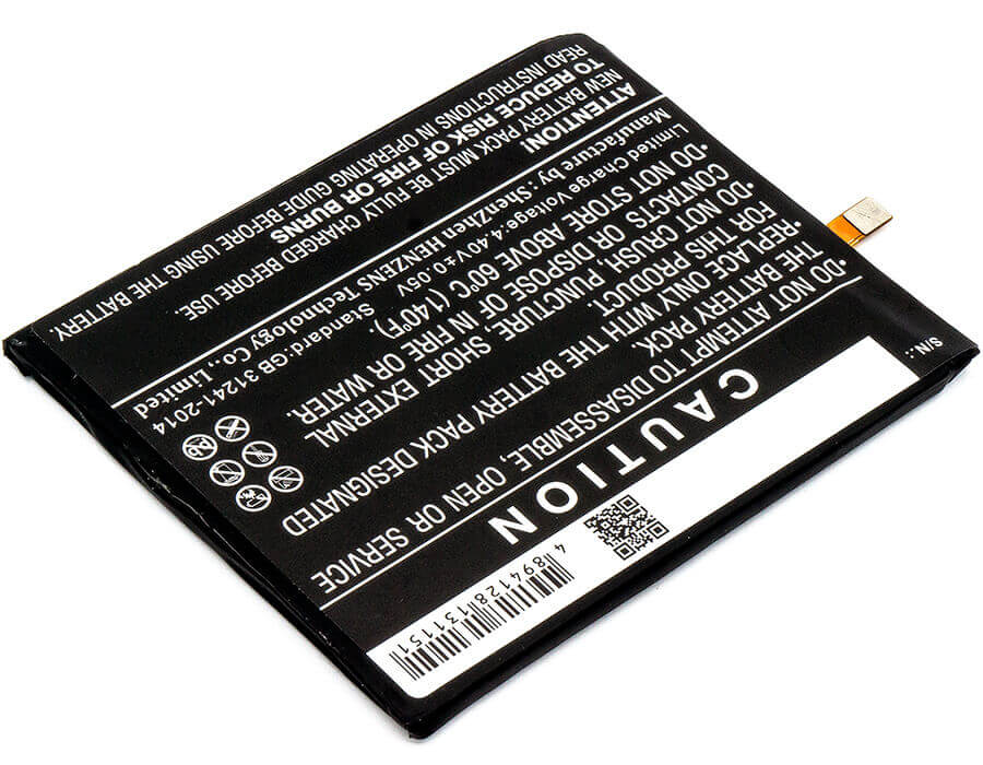 3.85V, Li-Polymer, 3000mAh, SmartPhone battery fits Nokia, He316, 6, 6 Dual Sim, 11.55Wh Mobile, SmartPhone Cameron Sino Technology Limited (Smartphone)
