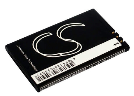 3.7V, Li-ion, 750mAh, SmartPhone battery fits Nokia, Bl-6u, 8820, Erdos, 2.78Wh Mobile, SmartPhone Cameron Sino Technology Limited (Smartphone)