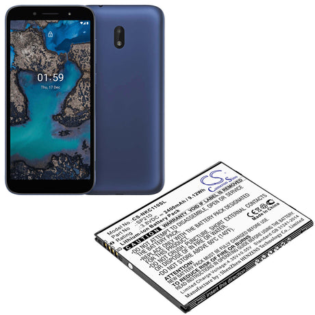 3.8V, Li-ion, 2400mAh, SmartPhone battery fits Nokia, Sp210, C1 Plus, 9.12Wh Mobile, SmartPhone Cameron Sino Technology Limited (Smartphone)