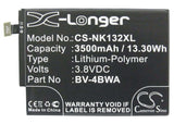 3.8V, Li-Polymer, 3500mAh, SmartPhone battery fits Nokia, Microsoft, Bv-4bwa, Lumia 1320, 13.3Wh Mobile, SmartPhone Cameron Sino Technology Limited (Smartphone)