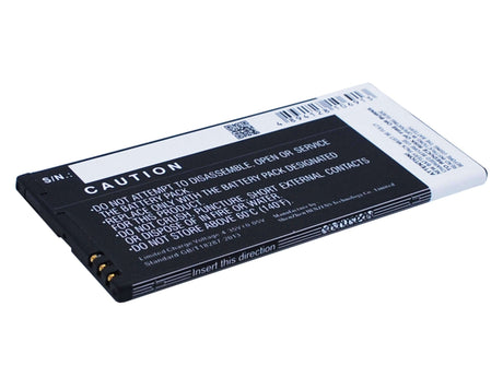 3.8V, Li-Polymer, 3000mAh, SmartPhone battery fits Microsoft, Nokia, Bv-t4b, Lumia 640 Xl, Rm-1062, 11.4Wh Mobile, SmartPhone Cameron Sino Technology Limited (Smartphone)