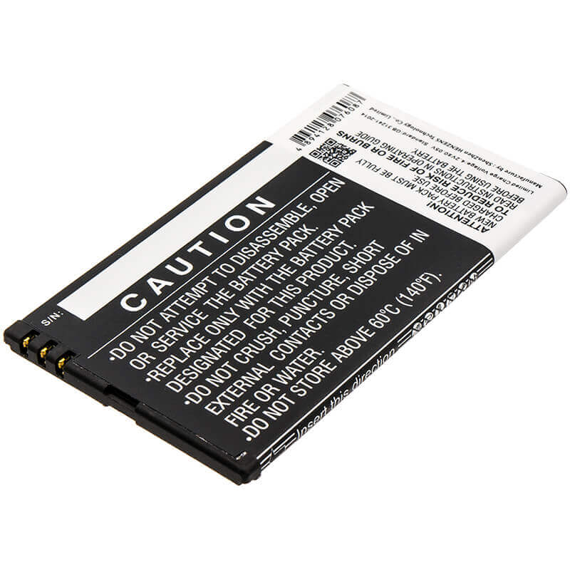 3.7V, Li-ion, 1800mAh, SmartPhone battery fits Nokia, Bp-4w, Lumia 810, Lumia 822, 6.66Wh Mobile, SmartPhone Cameron Sino Technology Limited (Smartphone)