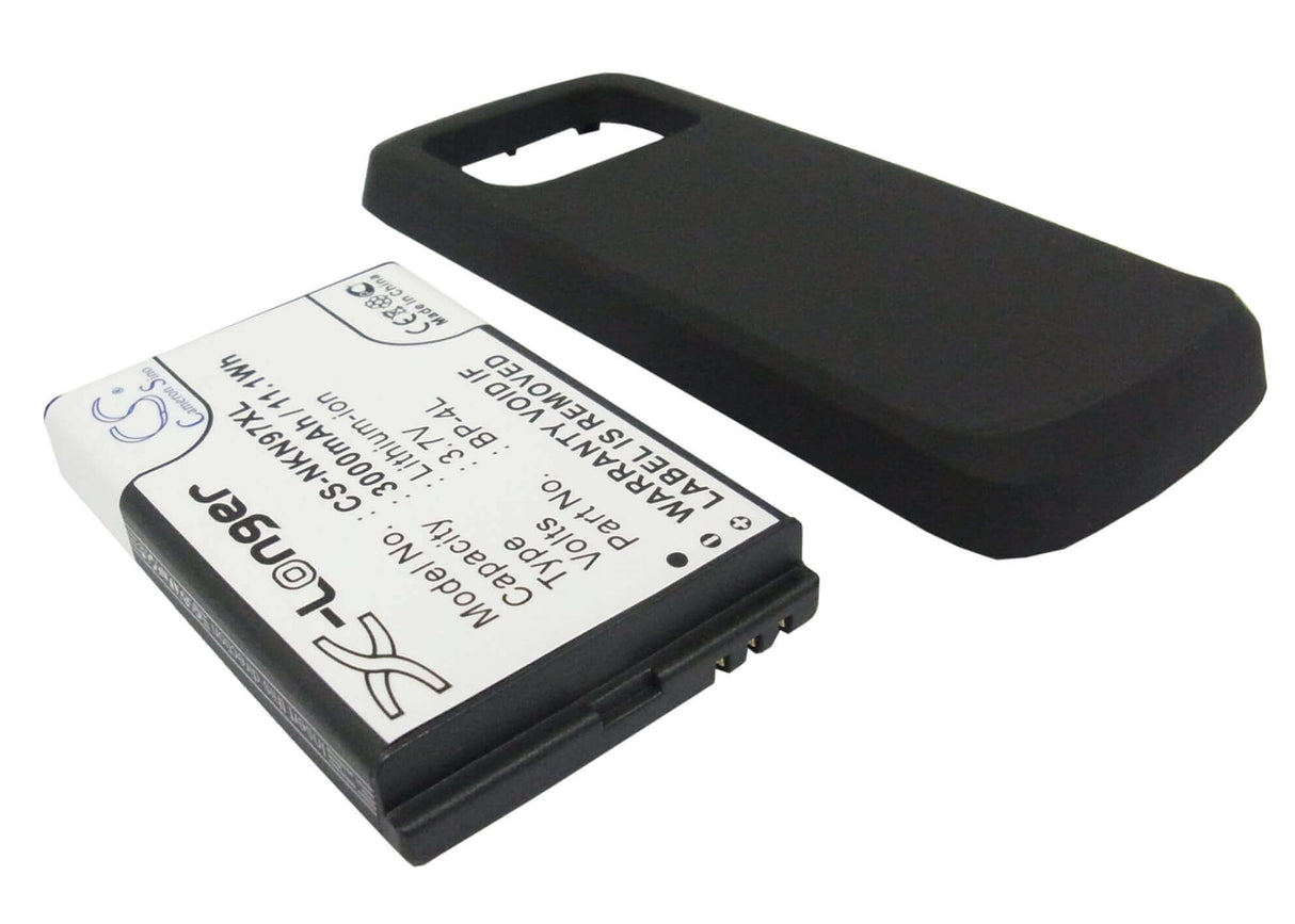 3.7V, Li-ion, 3000mAh, SmartPhone battery fits Nokia, (Black),Bp-4l, N97, 11.1Wh Mobile, SmartPhone Cameron Sino Technology Limited (Smartphone)