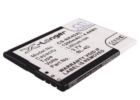 3.7V, Li-ion, 1200mAh, SmartPhone battery fits Polaroid, Ebest, Nexian, Ngm, Nokia, Svp, M-life, Blu, Texet, Bl22, Hero 2, 4.44Wh Mobile, SmartPhone Cameron Sino Technology Limited (Smartphone)