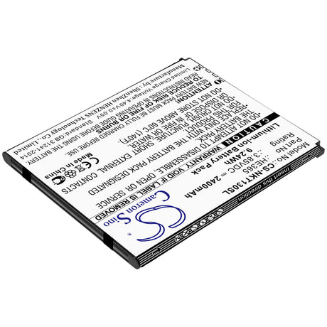 3.85V, Li-ion, 2400mAh, SmartPhone battery fits Nokia, He365, Nokia 1 Plus, Ta-1111, 9.24Wh Mobile, SmartPhone Cameron Sino Technology Limited (Smartphone)