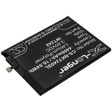 3.85V, Li-Polymer, 4400mAh, SmartPhone battery fits Nokia, Wt242, Nokia 2.4, Ta-1270, 16.94Wh Mobile, SmartPhone Cameron Sino Technology Limited (Smartphone)