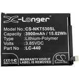 3.85V, Li-Polymer, 3900mAh, SmartPhone battery fits Nokia, Lc-440, Nokia 5.3, Ta-1234, 15.02Wh Mobile, SmartPhone Cameron Sino Technology Limited (Smartphone)