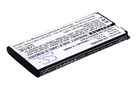 3.7V, Li-ion, 1500mAh, SmartPhone battery fits Nokia, Bv-5s, Rm-1013, X2, 5.55Wh Mobile, SmartPhone Cameron Sino Technology Limited (Smartphone)