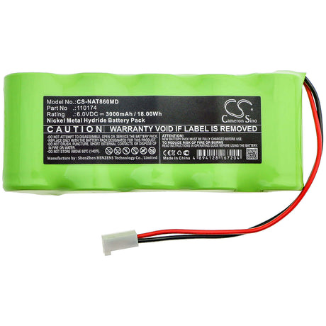6.0V, Ni-MH, 3000mAh, Medical battery fits Nonin, 110174, 1040, 8600, 18.00Wh Medical Cameron Sino Technology Limited (Medical)