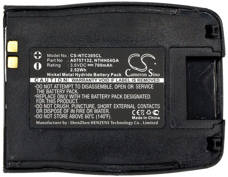 3.6V, Ni-MH, 700mAh, Cordless Phone battery fits Nortel, A0757132, A0628271, A0667371, 2.52Wh Cordless Phone Cameron Sino Technology Limited (Cordless Phone)