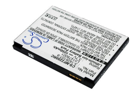 3.7V, Li-ion, 1050mAh, Hotspot battery fits Novatel Wireless, 3-1826107-9, Mifi2200, 3.89Wh Hotspot Cameron Sino Technology Limited