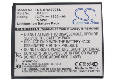 Battery For Ntt Docomo So-04d 3.7v, 1500mah - 5.55wh Batteries for Electronics Cameron Sino Technology Limited (Suspended)   