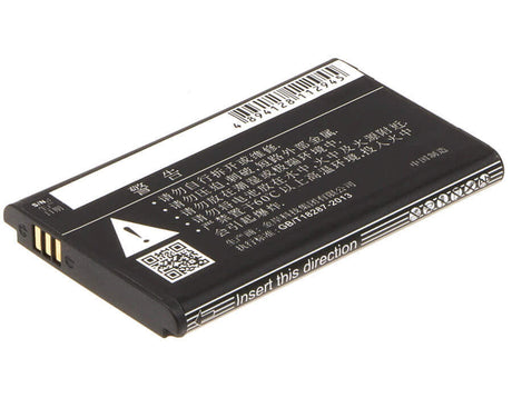 3.7V, Li-ion, 1800mAh, Hotspot battery fits Nubia, 6bt-r600a-0006, Wd660, 6.66Wh Hotspot Cameron Sino Technology Limited