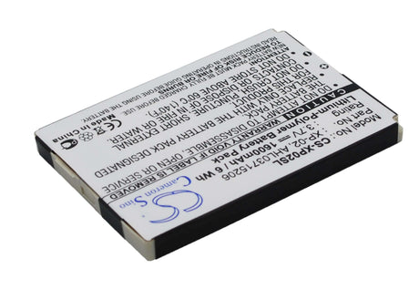 3.7V, Li-Polymer, 1600mAh, PDA battery fits O2, Xp-02, Xda Atom, Xda Atom Exec, 5.92Wh PDA, Pocket PC Cameron Sino Technology Limited (Suspended)