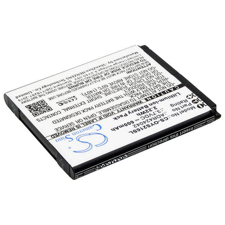 3.7V, Li-ion, 600mAh, SmartPhone battery fits Olympia, Adr424042, Style, Style 2164, 2.22Wh Mobile, SmartPhone Cameron Sino Technology Limited (Suspended)