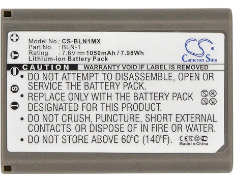 7.6V, Li-ion, 1050mAh, Camera battery fits Olympus, Bln-1, Em1 Ii, E-m1 Ii, 7.98Wh Camera Cameron Sino Technology Limited (Camera)