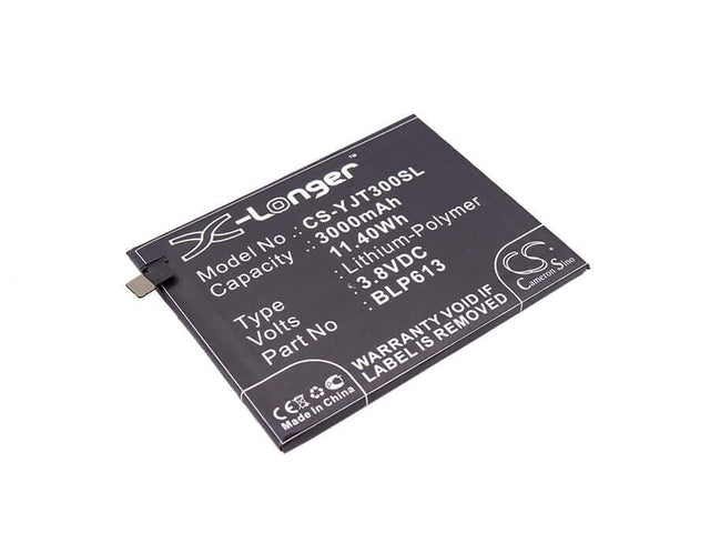 3.8V, Li-Polymer, 3000mAh, SmartPhone battery fits Oneplus, Blp613, 3, 3 Dual Sim, 11.4Wh Mobile, SmartPhone Cameron Sino Technology Limited (Smartphone)