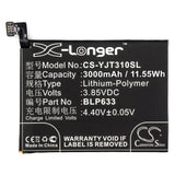 3.85V, Li-Polymer, 3000mAh, SmartPhone battery fits Oneplus, Blp633, 3t, 3t Dual Sim, 11.55Wh Mobile, SmartPhone Cameron Sino Technology Limited (Smartphone)